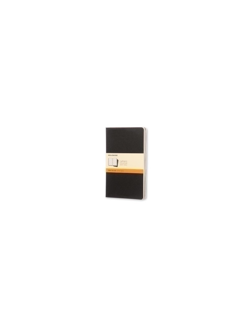 Cuaderno Moleskine Cahier 13X21 80H Horizontal Negra Set De 3