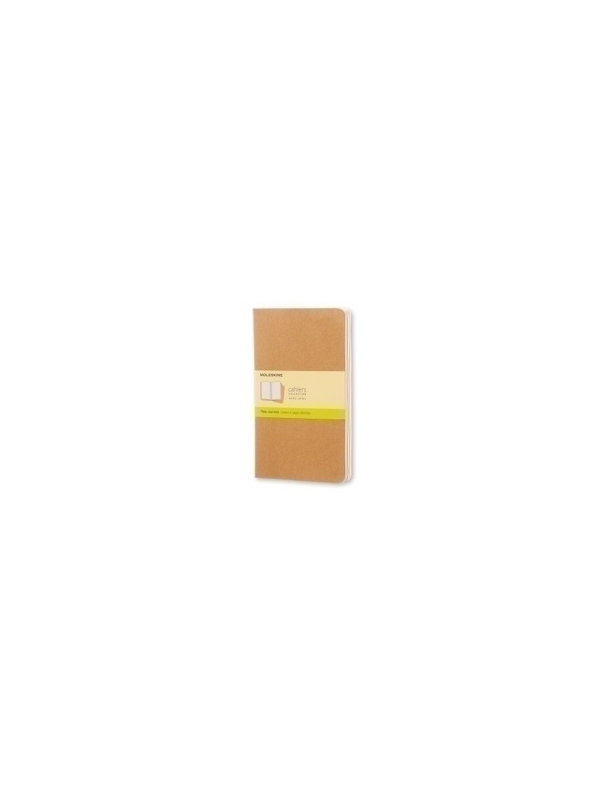 Cuaderno Moleskine Cahier 13X21 80H Lisa Marron Kraft Set De 3