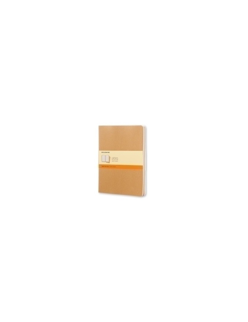 Cuaderno Moleskine Cahier 19X25 120H Horizontal Marron Kraft Set De 3