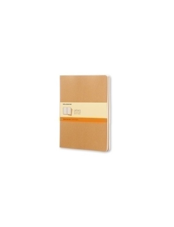 Cuaderno Moleskine Cahier 19X25 120H Horizontal Marron Kraft Set De 3