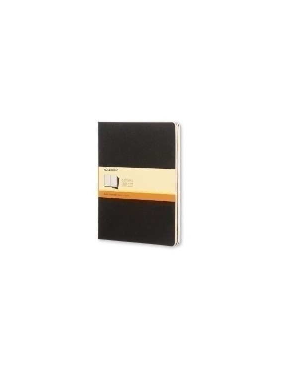 Cuaderno Moleskine Cahier 19X25 120H Horizontal Negra Set De 3