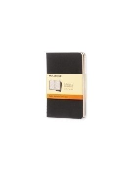 Cuaderno Moleskine Cahier 9X14 64H Horizontal Negra Set De 3