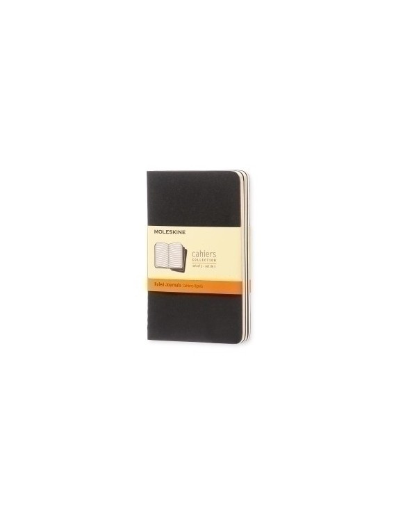 Cuaderno Moleskine Cahier 9X14 64H Horizontal Negra Set De 3