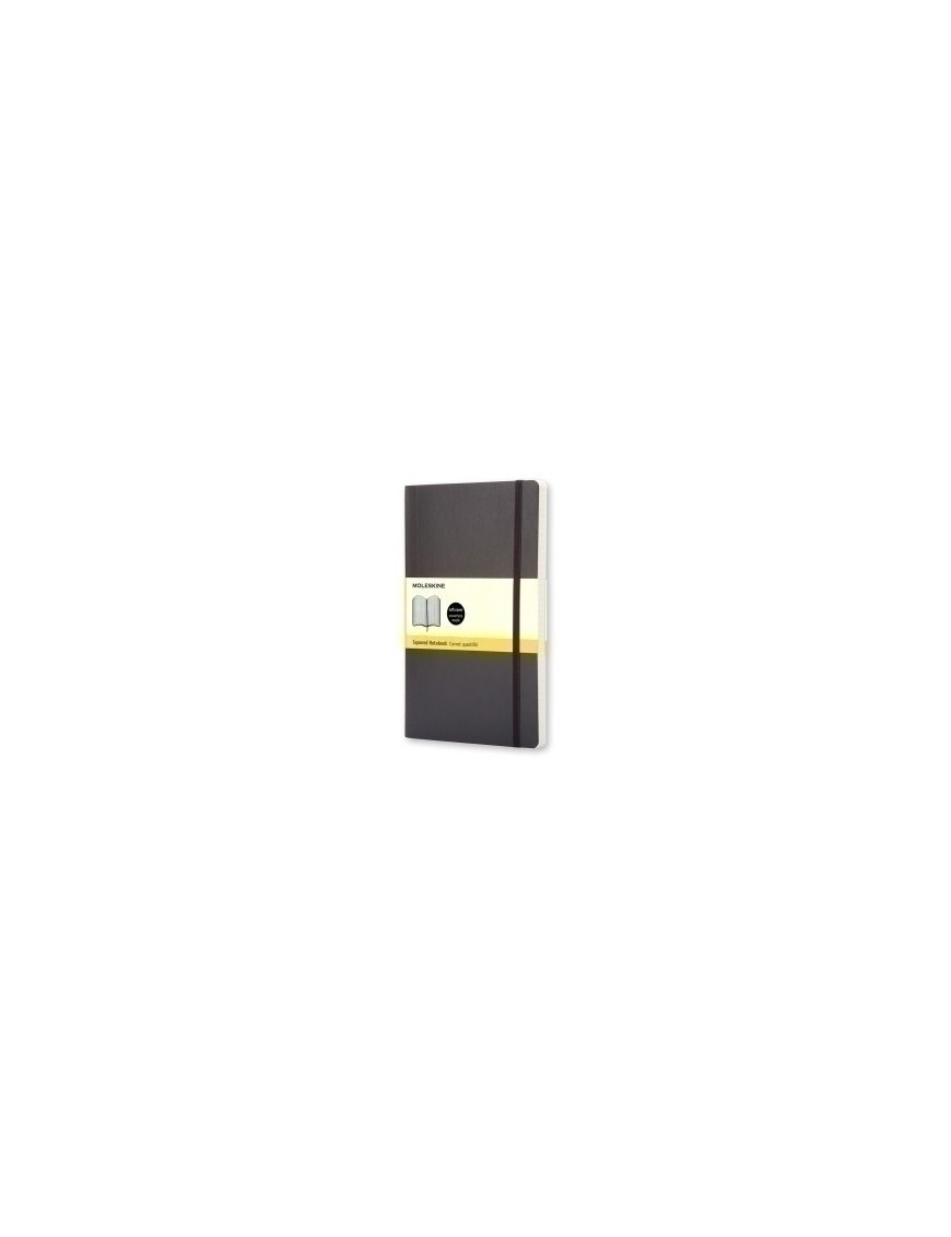 Cuaderno Moleskine Clasico Tapa Blanda 13X21 192H 70Gr. Cuadriculada Con Goma Negra