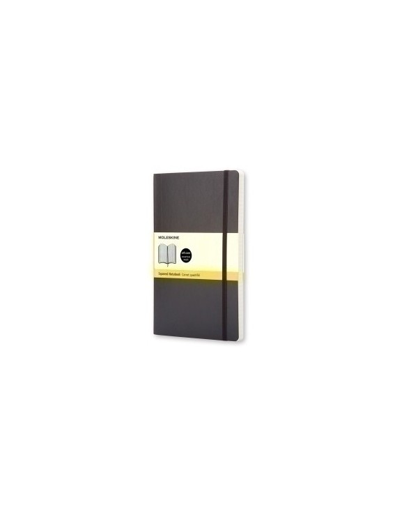 Cuaderno Moleskine Clasico Tapa Blanda 13X21 192H 70Gr. Cuadriculada Con Goma Negra