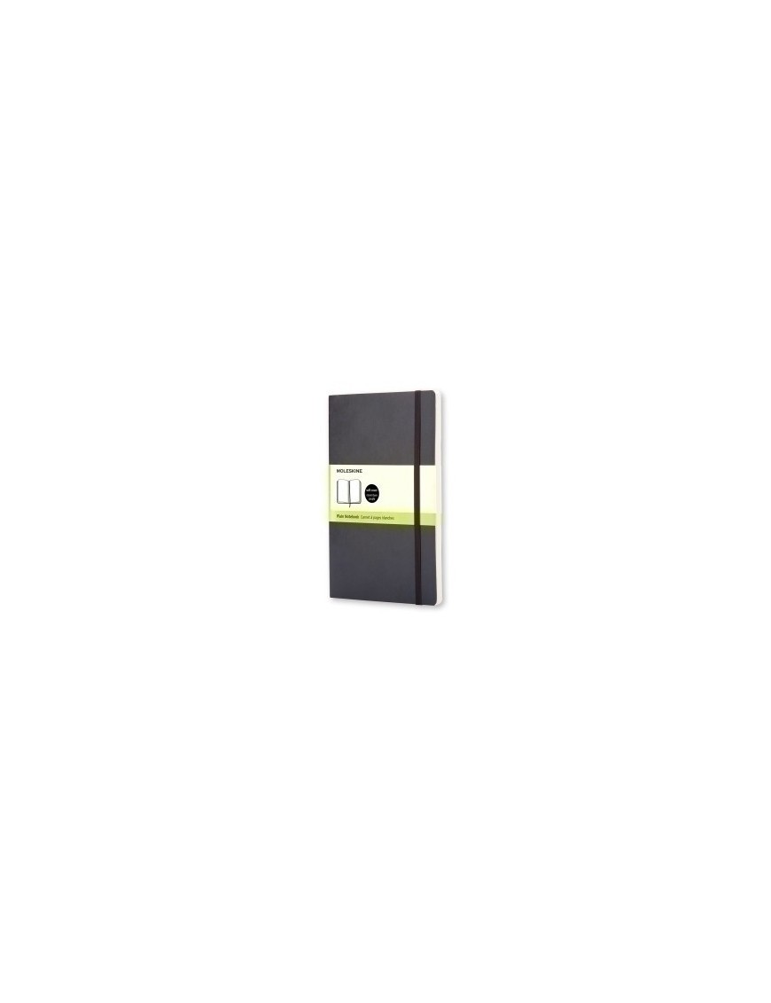 Cuaderno Moleskine Clasico Tapa Blanda 13X21 192H 70Gr. Lisa Con Goma Negra