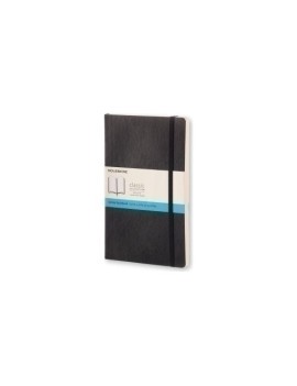 Cuaderno Moleskine Clasico Tapa Blanda 13X21 192H 70Gr. Punteada Con Goma Negra