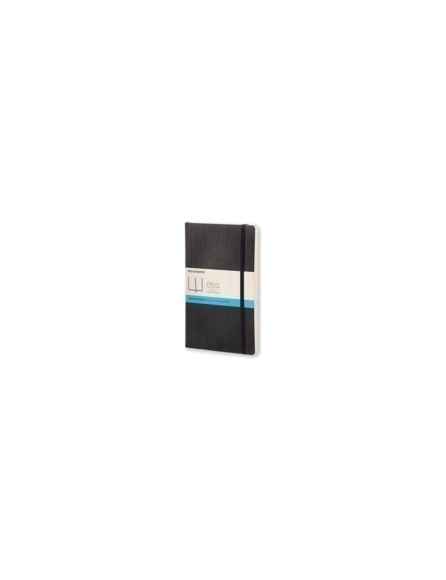 Cuaderno Moleskine Clasico Tapa Blanda 13X21 192H 70Gr. Punteada Con Goma Negra