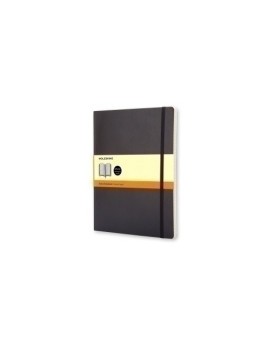 Cuaderno Moleskine Clasico Tapa Blanda 19X25 192H 70Gr. Horizontal Con Goma Negra