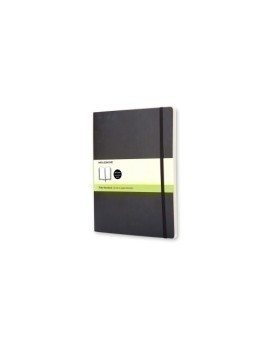 Cuaderno Moleskine Clasico Tapa Blanda 19X25 192H 70Gr. Lisa Con Goma Negra