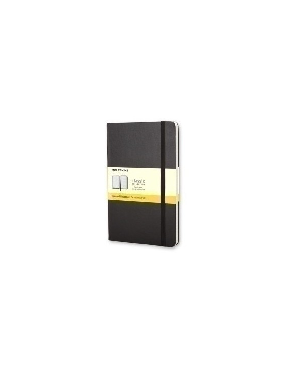 Cuaderno Moleskine Clasico Tapa Dura 13X21 240H 70Gr. Cuadriculada Con Goma Negra