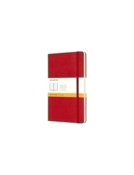 Cuaderno Moleskine Clasico Tapa Dura 13X21 240H 70Gr. Horizontal Con Goma Roja