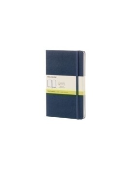 Cuaderno Moleskine Clasico Tapa Dura 13X21 240H 70Gr. Lisa Con Goma Azul