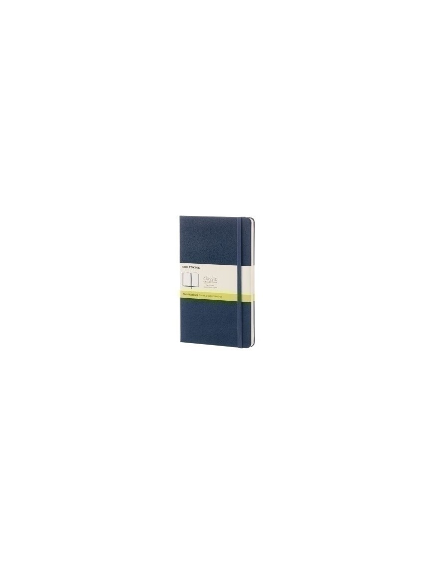 Cuaderno Moleskine Clasico Tapa Dura 13X21 240H 70Gr. Lisa Con Goma Azul