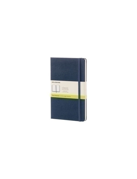 Cuaderno Moleskine Clasico Tapa Dura 13X21 240H 70Gr. Lisa Con Goma Azul