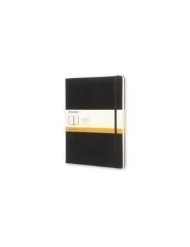 Cuaderno Moleskine Clasico Tapa Dura 19X25 192H 70Gr. Horizontal Con Goma Negra