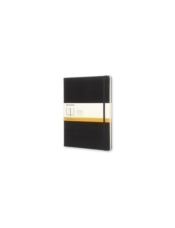 Cuaderno Moleskine Clasico Tapa Dura 19X25 192H 70Gr. Horizontal Con Goma Negra