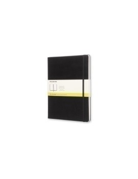 Cuaderno Moleskine Clasico Tapa Dura 19X25 192H 70Gr. Lisa Con Goma Negra