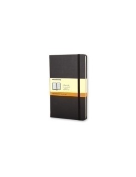 Cuaderno Moleskine Clasico Tapa Dura 9X14 192H 70Gr. Horizontal Con Goma Negra