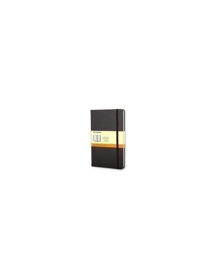 Cuaderno Moleskine Clasico Tapa Dura 9X14 192H 70Gr. Horizontal Con Goma Negra