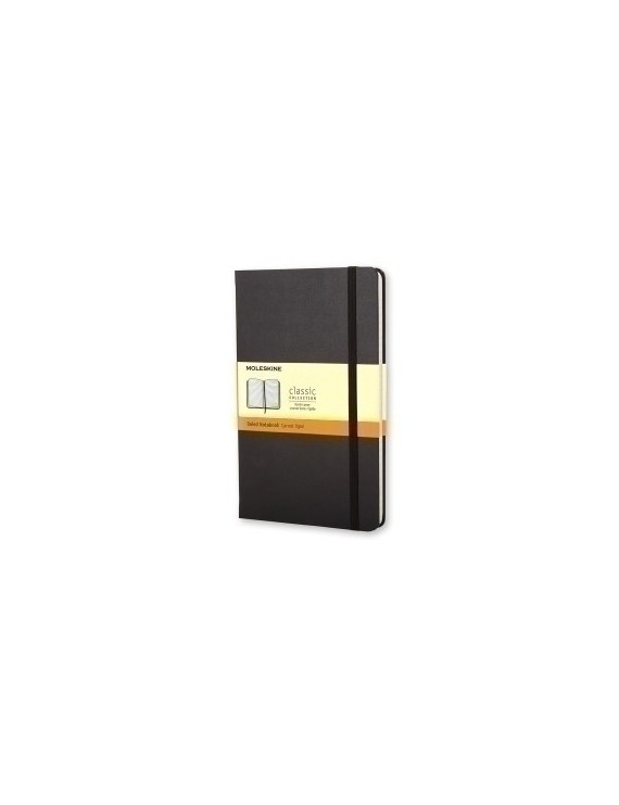 Cuaderno Moleskine Clasico Tapa Dura 9X14 192H 70Gr. Horizontal Con Goma Negra