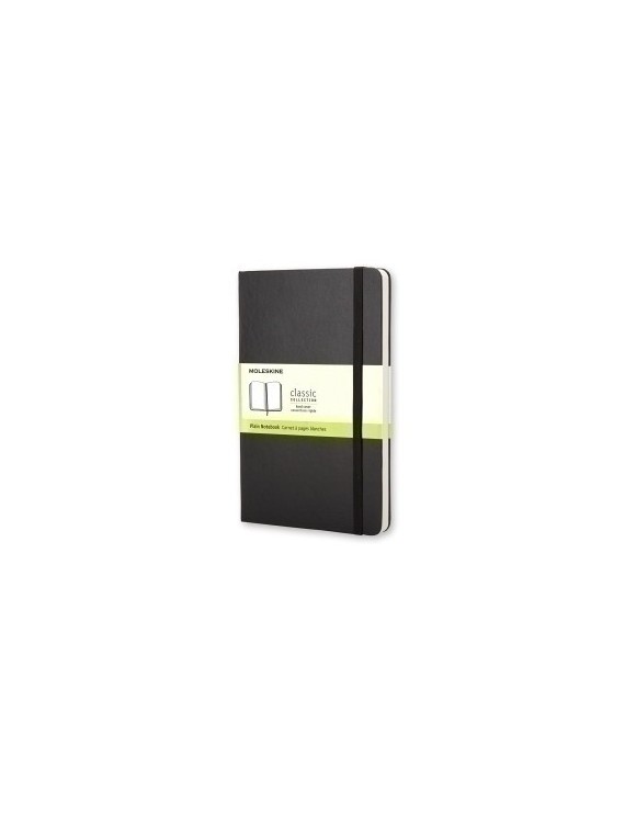 Cuaderno Moleskine Clasico Tapa Dura 9X14 192H 70Gr. Lisa Con Goma Negra