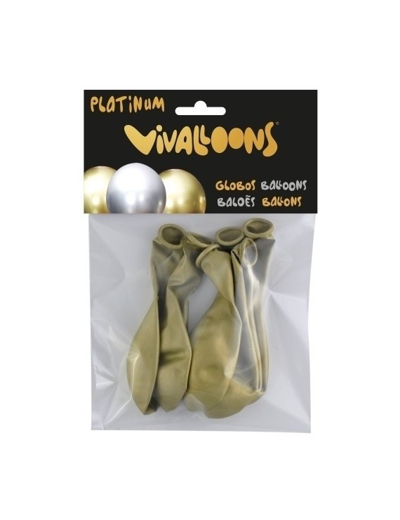 Globo Platinum Oro Bolsa De 6