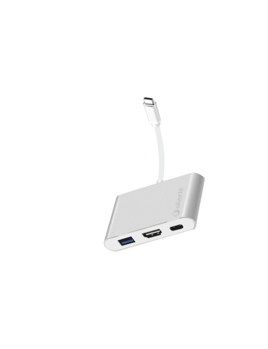 Hub Silver Ht Usb-C A 3 En 1