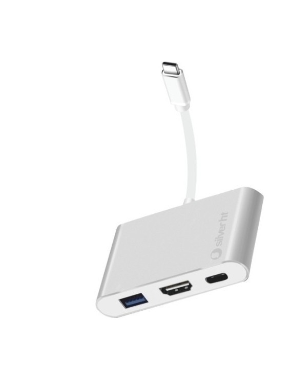 Hub Silver Ht Usb-C A 3 En 1