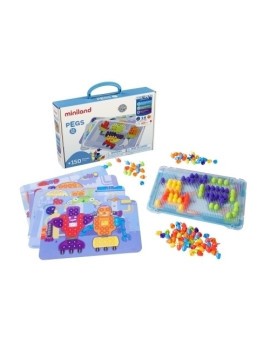 Juego Educativo Miniland Pegs 15 Mm. 150 Piezas Bright Colors (3-6 Años)