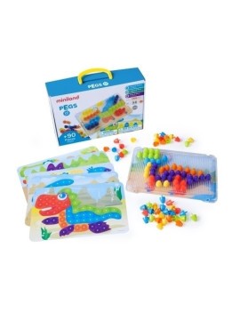 Juego Educativo Miniland Pegs 20 Mm. 90 Piezas Bright Colors (3-6 Años)