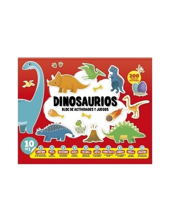 Juego Imagiland Bloc De Actividades Y Juegos Dinosaurios