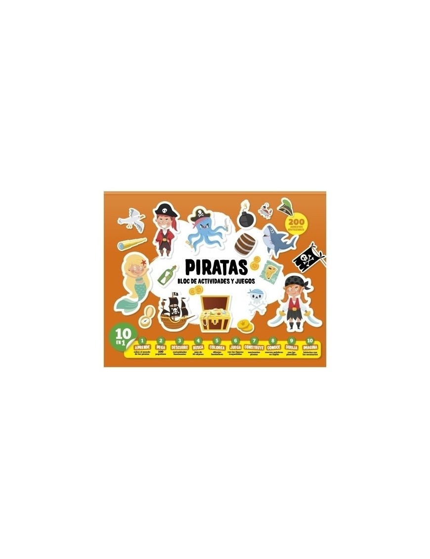 Juego Imagiland Bloc De Actividades Y Juegos Piratas