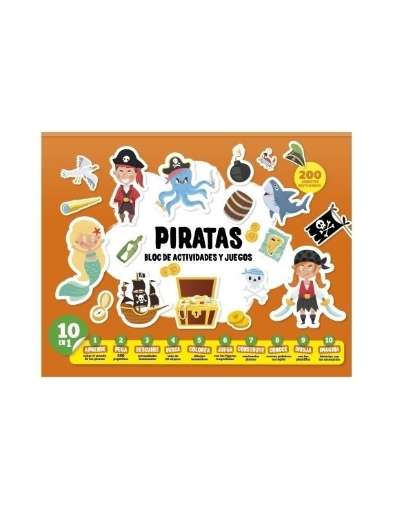 Juego Imagiland Bloc De Actividades Y Juegos Piratas