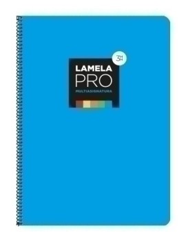 Lamela Bloc Tapa Extra Dura Fº 100H Cuadrovia 3 Mm Azul (5 Colores En Banda)