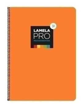 Lamela Bloc Tapa Extra Dura Fº 100H Cuadrovia 3 Mm Naranja (5 Colores En Banda)