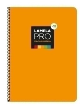 Lamela Bloc Tapa Extra Dura Fº 100H Cuadrovia 4 Mm Naranja (5 Colores En Banda)