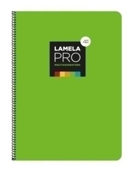 Lamela Bloc Tapa Extra Dura Fº 100H Cuadrovia 4 Mm Verde (5 Colores En Banda)