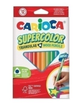 Lapices Color Carioca Supe.Max.Tri. C/12