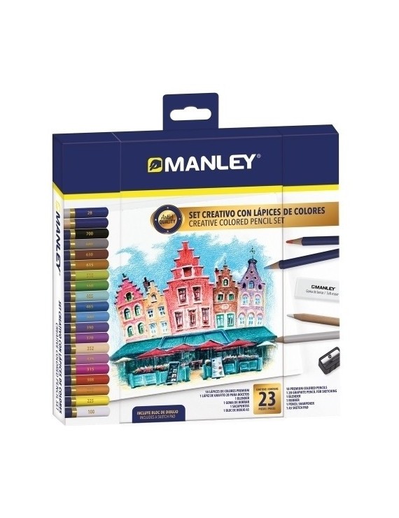 Lapices Color Manley Set Creativo C/23