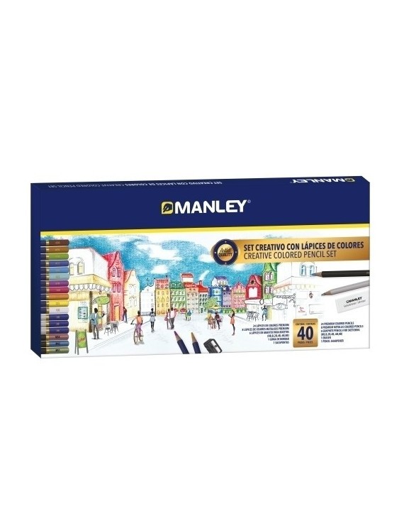 Lapices Color Manley Set Creativo C/40