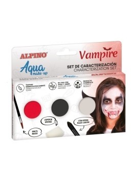 Maquillaje Alpino Make-Up Polvera Aqua Set De Caracterizacion Vampiro