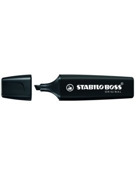 Marcador Fluor Stabilo Boss 70 Nature Colors Negro