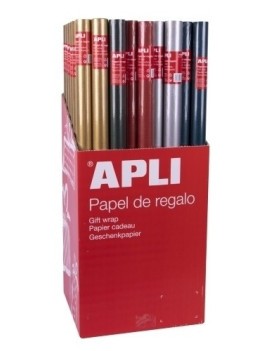 Papel De Regalo Rollo Apli 0,7X2 M (Caja De 55) Kraft Color