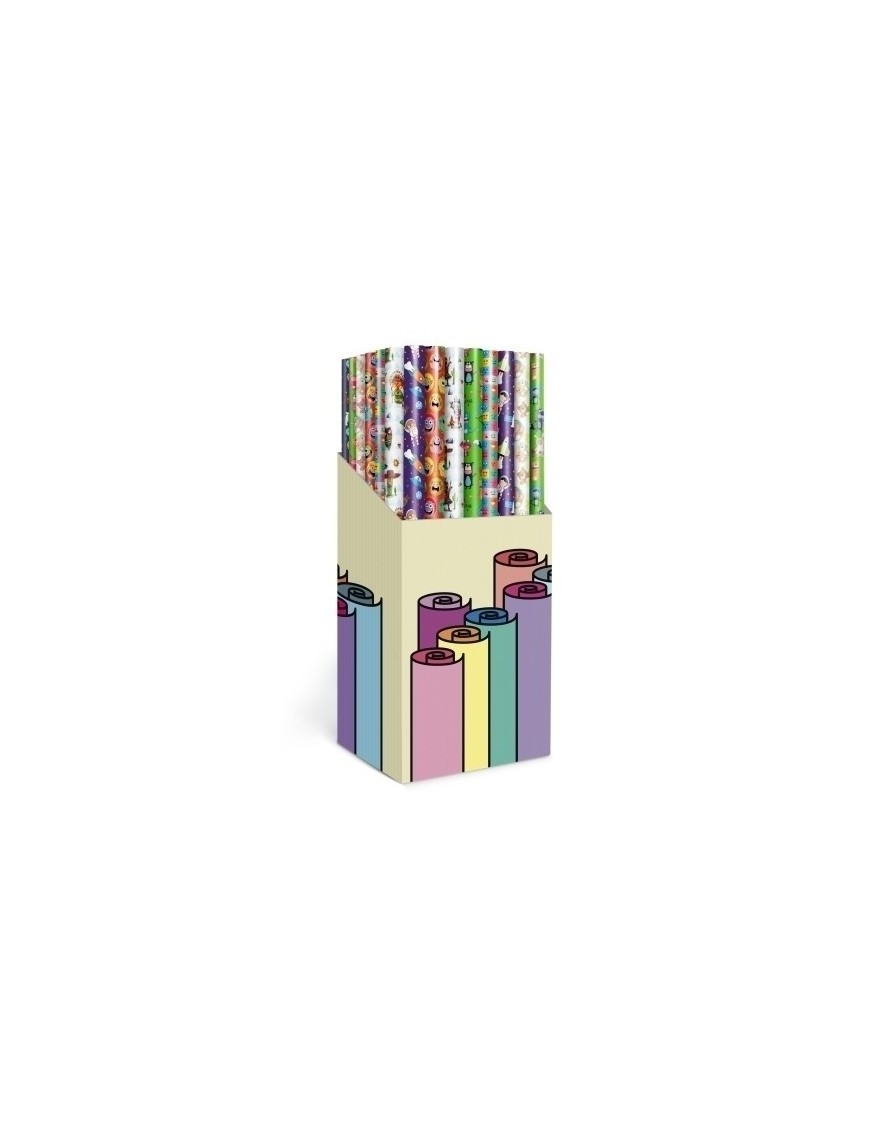 Papel De Regalo Rollo Tv 0,7X2 M (Caja De 60) Deluxe Infantil