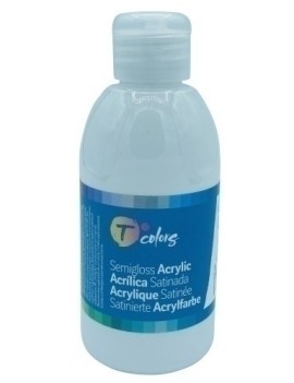 Pintura Acrilica Tcolors 250 Ml (Botella) Blanco