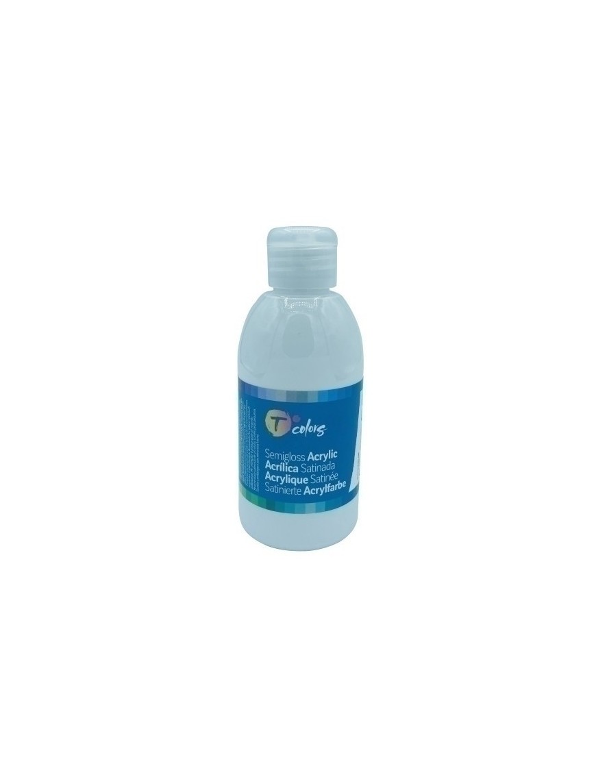 Pintura Acrilica Tcolors 250 Ml (Botella) Blanco