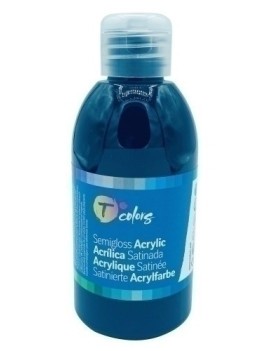 Pintura Acrilica Tcolors 250 Ml (Botella) Negro