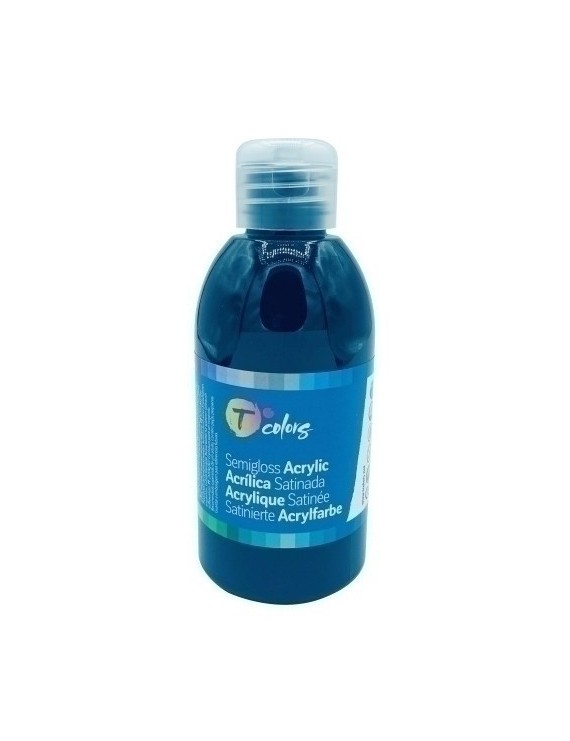 Pintura Acrilica Tcolors 250 Ml (Botella) Negro