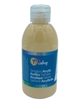 Pintura Acrilica Tcolors 250 Ml (Botella) Samon/Carne